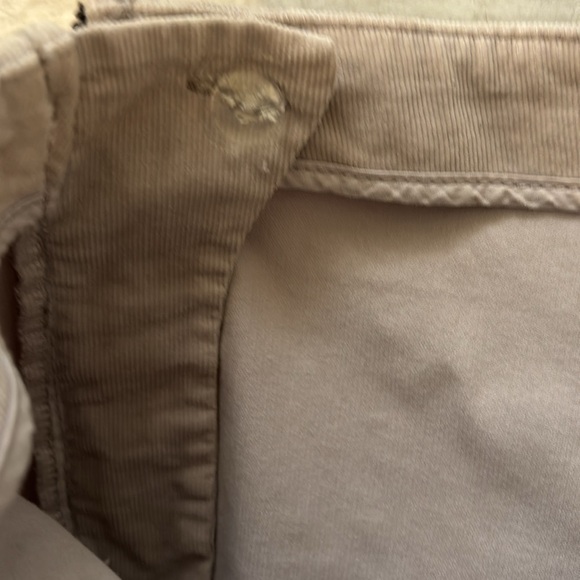 TORY BURCH Billet Leggings Pants Micro Corduroy Side Zipper Skinny Tan Size 29 - Picture 9 of 11